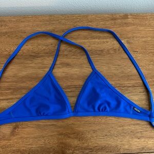 JOLYN Clothing Royal Blue Triangle Bikini Top